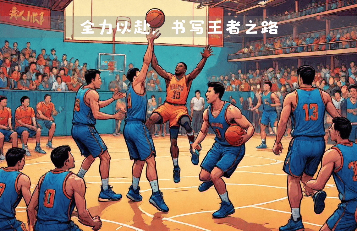 关于全力以赴的比拼，篮球场上热血沸腾的信息