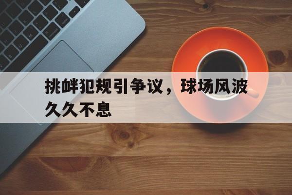 关于挑衅犯规引争议，球场风波久久不息的信息